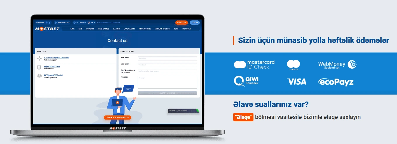 Mostbet 7/24 dəstək — qeydiyyat və hesab təsdiqi üzrə kömək